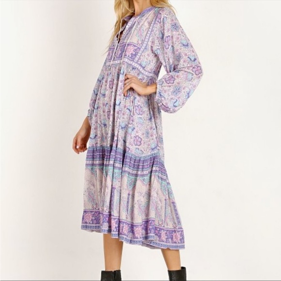 Spell Poinciana Dress in Lilac - Picture 3 of 12